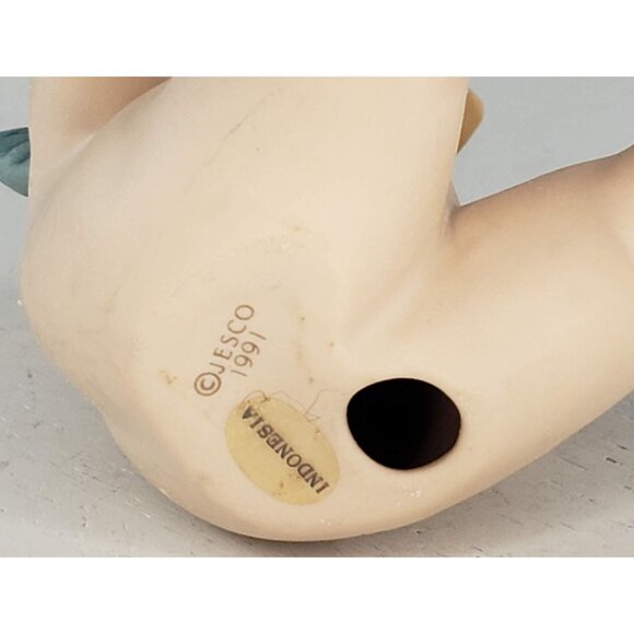 Jesco Kewpie Baby Figurine Porcelain Blue Wings 1991 Indonesia - Picture 6 of 6